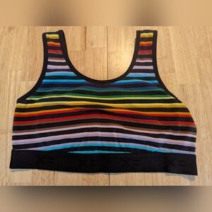 TomboyX Rainbow Sports Bra XL